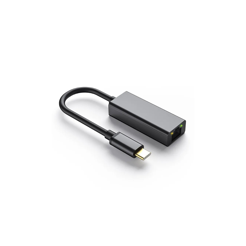 Adaptér USB Type-C na gigabitový Ethernet Přenosný Plug&Play RJ45 Max 1000 Mb/S Pro MacBook Počítač Mobil