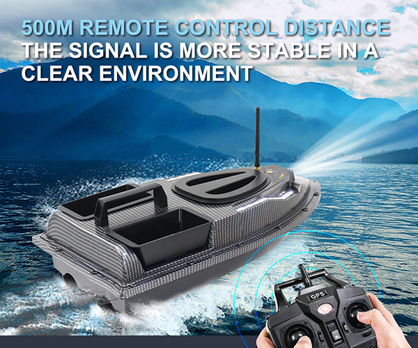 ភ្លើង 40 ពិន្ទុ RC Fishing Bait Ship Light Light Night Light 500M Distance Auto Return Remote Control GPS ទូក Boat