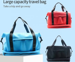Compartimento para zapatos deportivos de ximnasia impermeable para mulleres, bolsa de viaxe con logotipo personalizado OEM