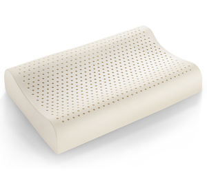 Almofada de espuma de látex natural de onda contorneada para cama