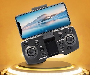 GLOBAL DRONE GD94 Pro Pocket Selfie Pocket RC WIFI Drone me 4K HD ESC Camera 5-ʻaoʻao pale pale
