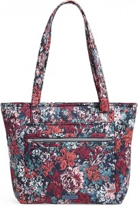 Vera Bradley Performance Twill Bolsa tote Vera pequena para mulleres