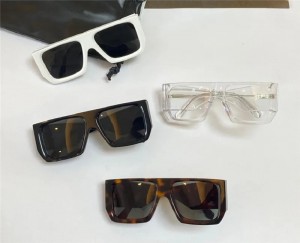 패션 디자인 선글라스 40018U 큰 사각형 플레이트 프레임 트렌드 다목적 스타일 야외 여름 보호 uv400 도매 안경
